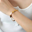 Pulsera de Perlas de Agua Dulce y Piedra Ojo de Tigre