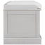 TREXM storage table with 4 doors and adjustable shelves and detachable cushioned shoe stand(Gray Wash) - Korvel