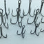 Rompin 20pc/lot 2/4/6/8/10# Fishing Hook High Carbon Steel Treble  Black - Korvel