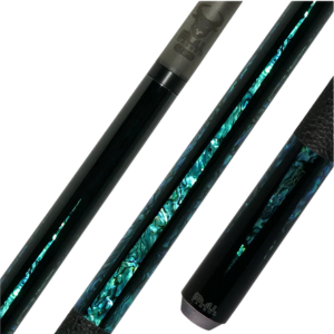 Premium Abalone Inlay Leather Wrapped Bull Carbon Cue Butt - Korvel
