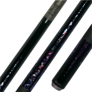 Premium Abalone Inlay Leather Wrapped Bull Carbon Cue Butt - Korvel