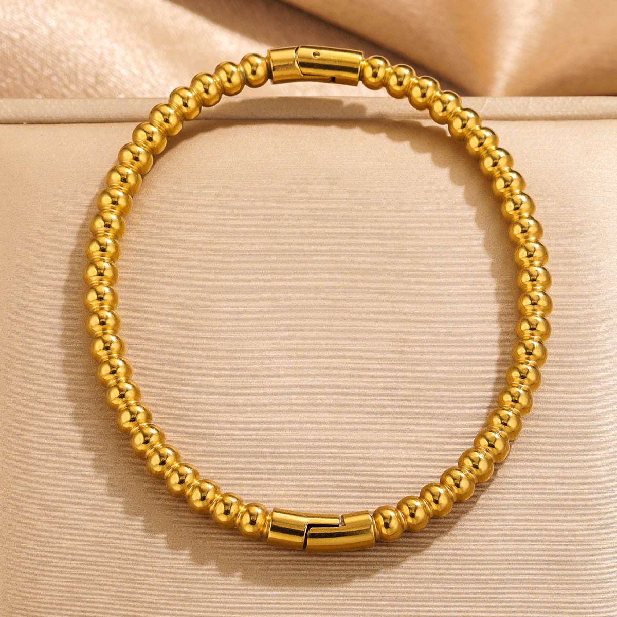 Fashion bamboo titanium steel bracelet female summer niche cold style ins stainless steel retro bamboo jewelry - Korvel