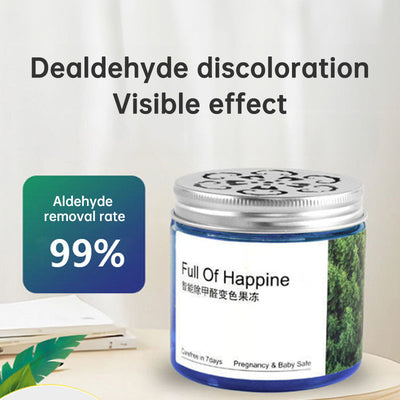 Remove formaldehyde color changing jelly gel deodorize remove formaldehyde air purifier magic box solid air freshener for new house - Korvel