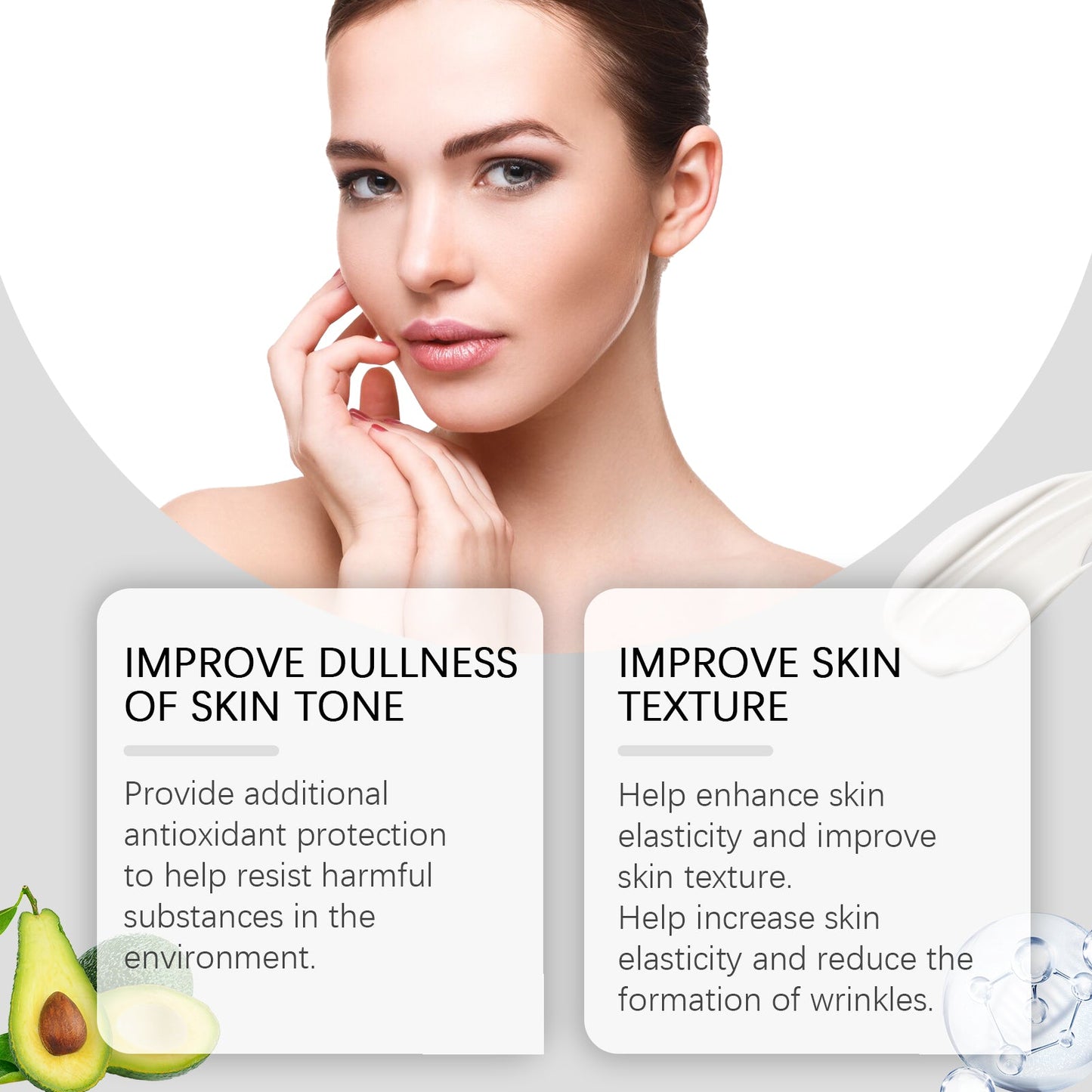 Crème hydratante au collagène premium pour une peau hydratée