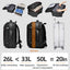 Men's Backpack Business Travel Backpack Large Capacity Expansion Multifunctional Vacuum Compression Backpack for Men - Korvel