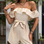 Tied Ruffled Off-Shoulder Short Sleeve Romper - Korvel