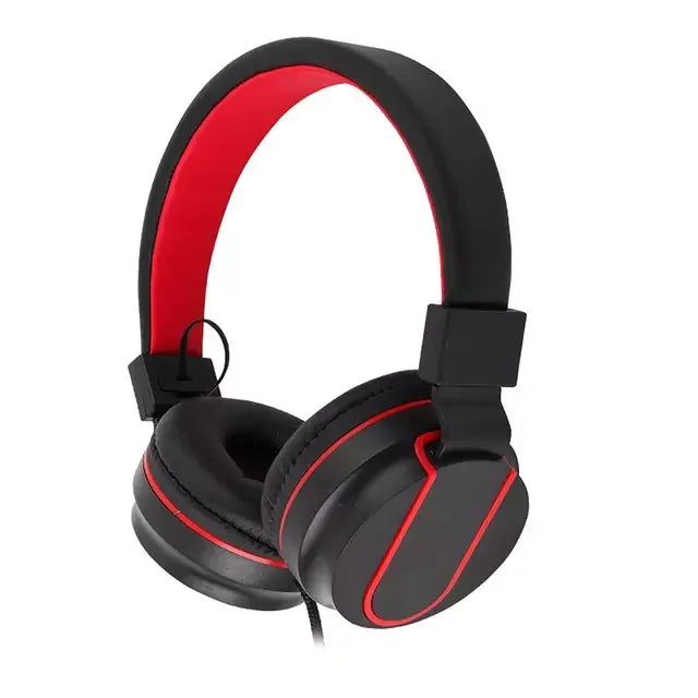 Head mounted wired earphones for e-sports, chicken eating, with microphone for phone and computer calls, universal earphones for gaming - Korvel