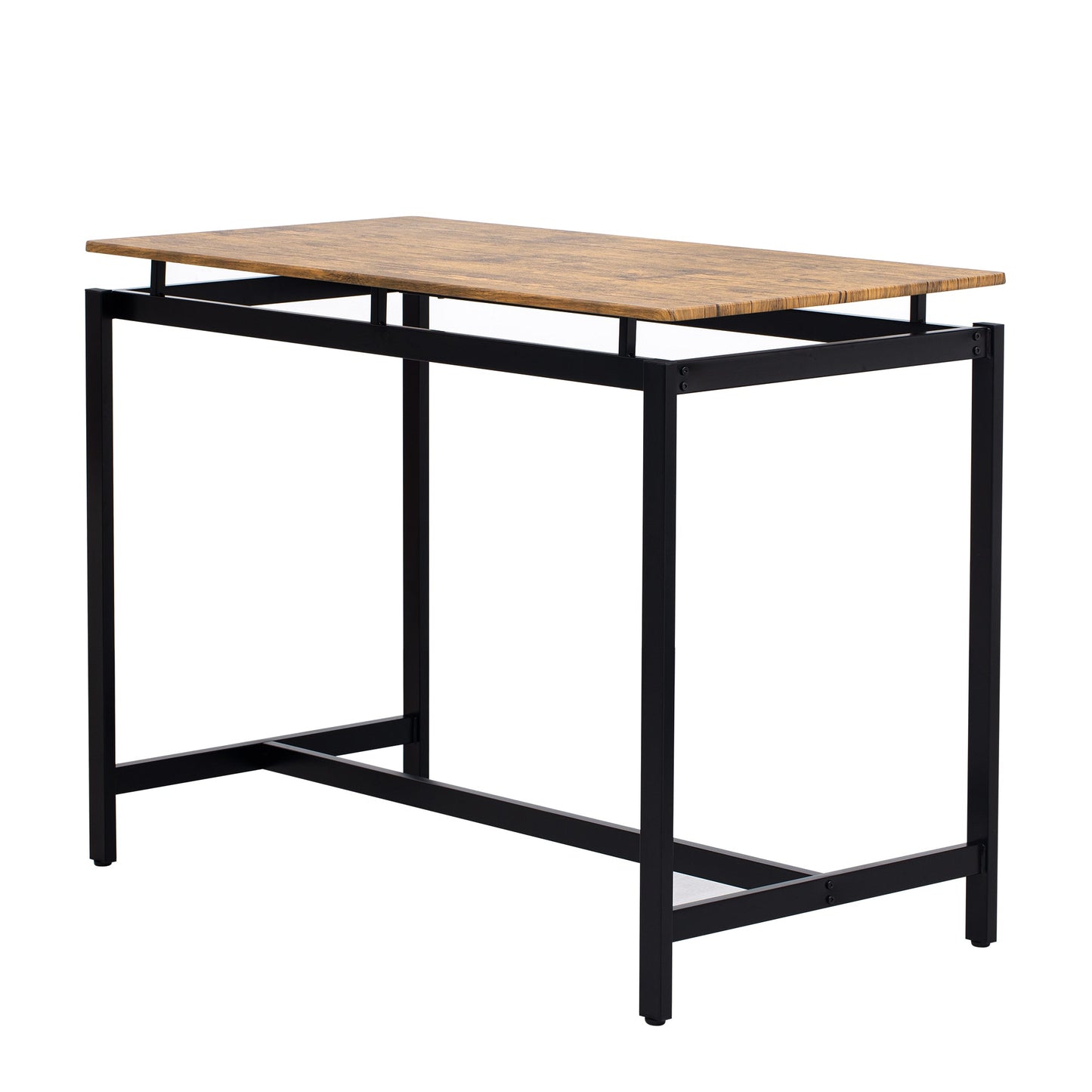 TREXM 5-piece compact bar table with table and stool - modern industrial design brown - Korvel