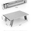 Black Lightweight Portable Folding Ultralight Roll Up Mini Aluminum Picnic Camping Table Foldable For Outdoor Hiking - Korvel