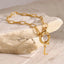 18K Gold-Plated Stainless Steel Letter L Bracelet - Korvel