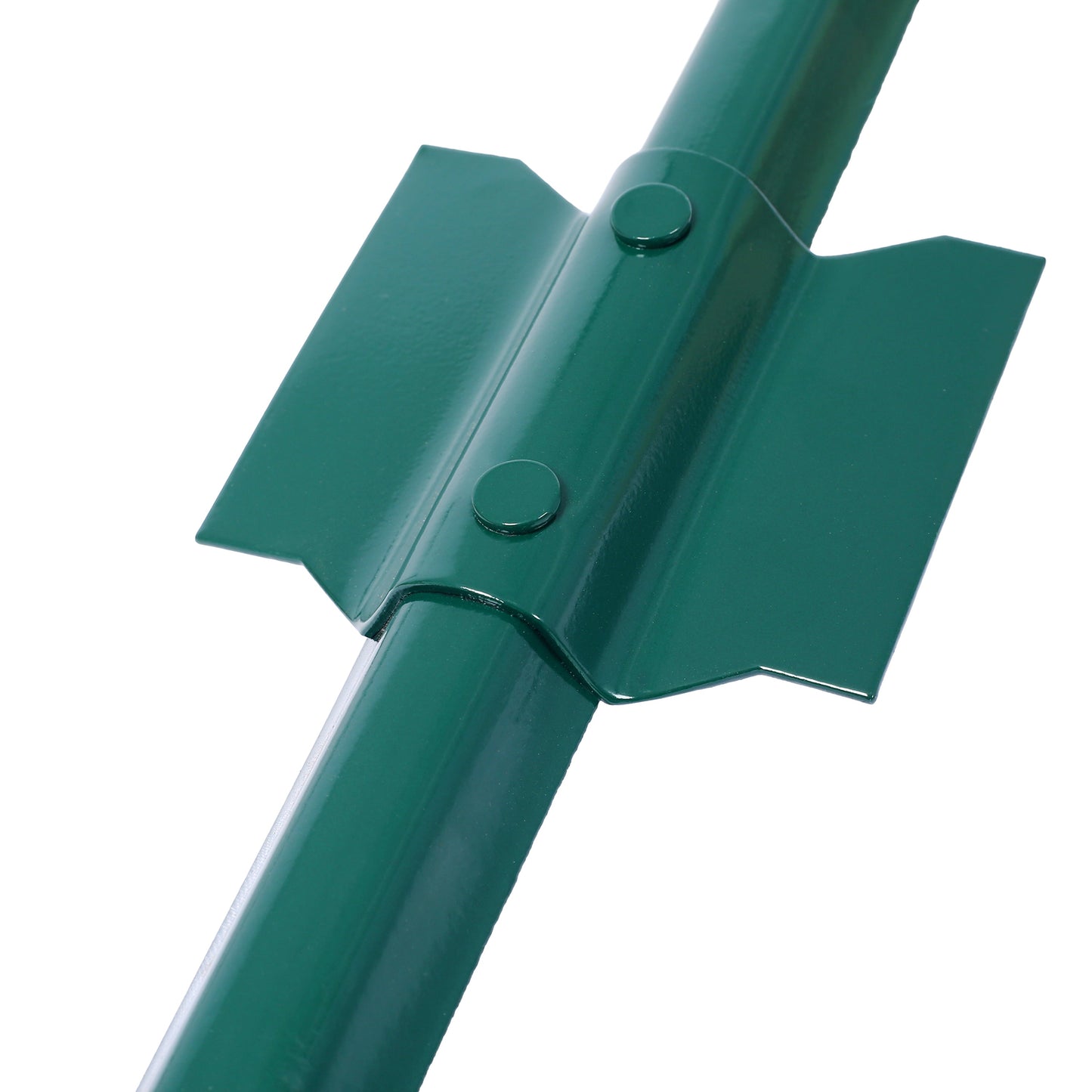 Heavy-Duty Metal Fence Posts with U-Grooves - 5 Feet, 10 Pack
