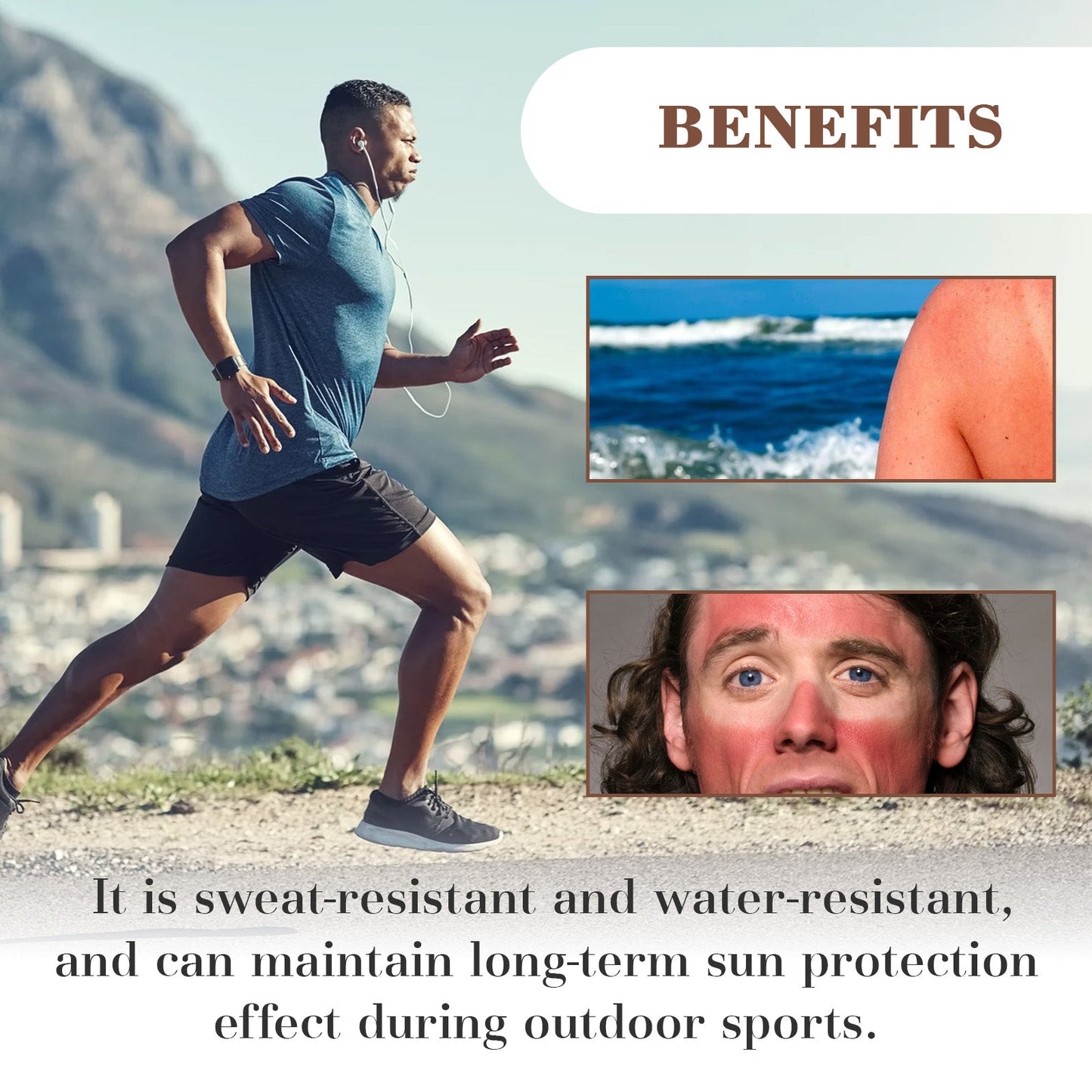Crème solaire premium pour hommes pour protection UV en extérieur