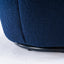 Teddy Fabric Swivel Accent Armchair - Dark Blue