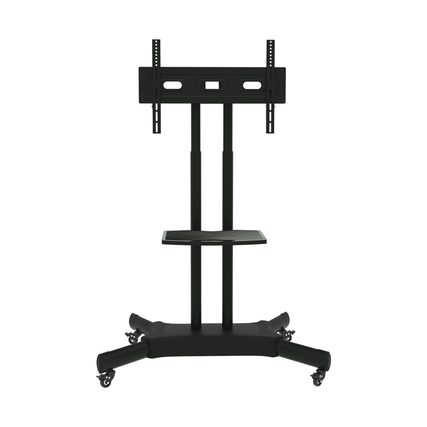 FANCO Universal Rotating TV Stand, suitable for 32-80 inch TVs, with adjustable tilt height and maximum VESA 600x400mm (black) - Korvel