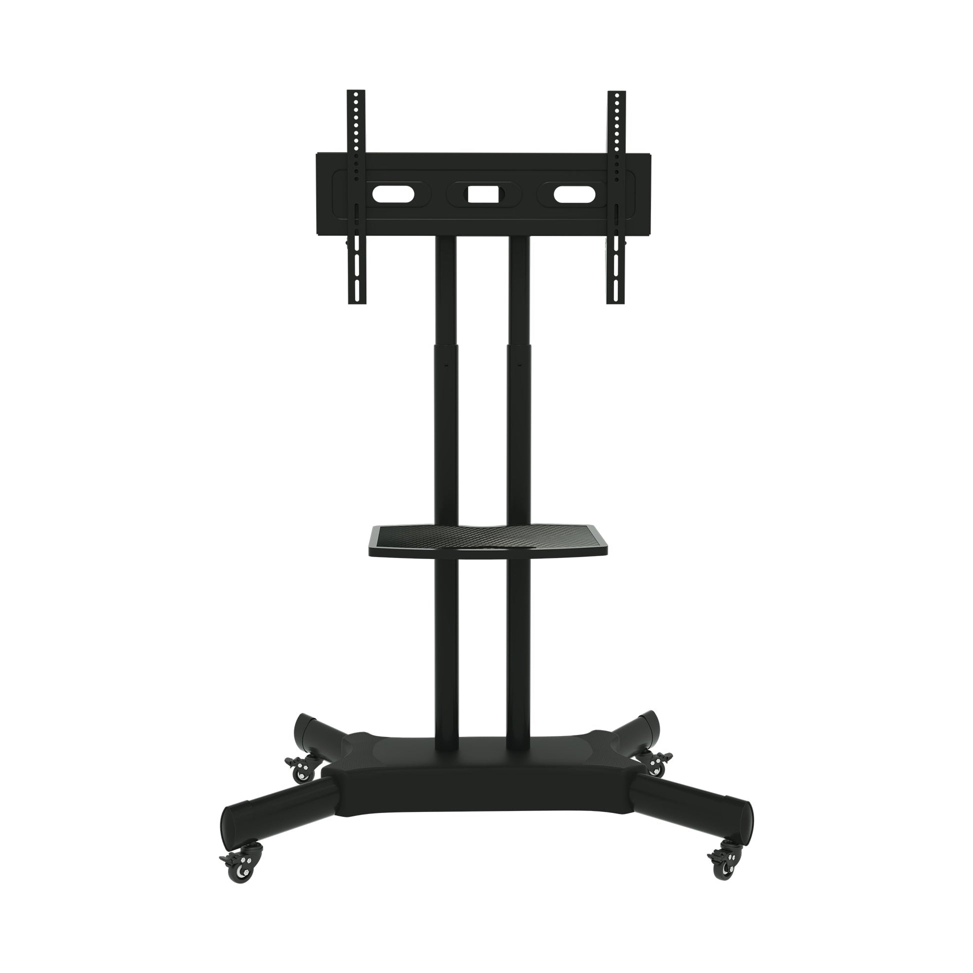 FANCO Universal Rotating TV Stand, suitable for 32-80 inch TVs, with adjustable tilt height and maximum VESA 600x400mm (black) - Korvel