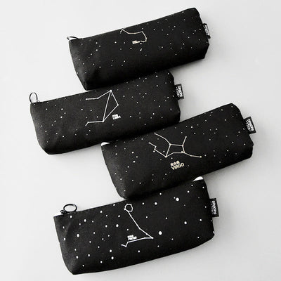Fresh Pencil Bag Student Cotton and Linen Pencil Bag Female Constellation Stationery Bag - Korvel