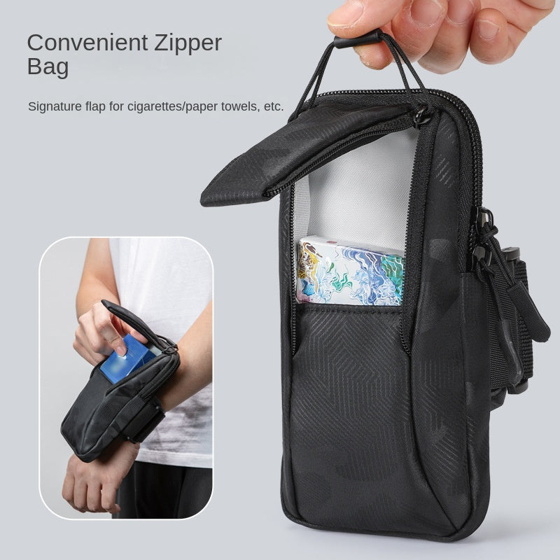 Arm bag for running sports, mobile phone, fitness equipment, wrist bag, outdoor cycling, waterproof arm bag, men's and women's phone bags - Korvel