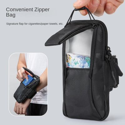 Arm bag for running sports, mobile phone, fitness equipment, wrist bag, outdoor cycling, waterproof arm bag, men's and women's phone bags - Korvel