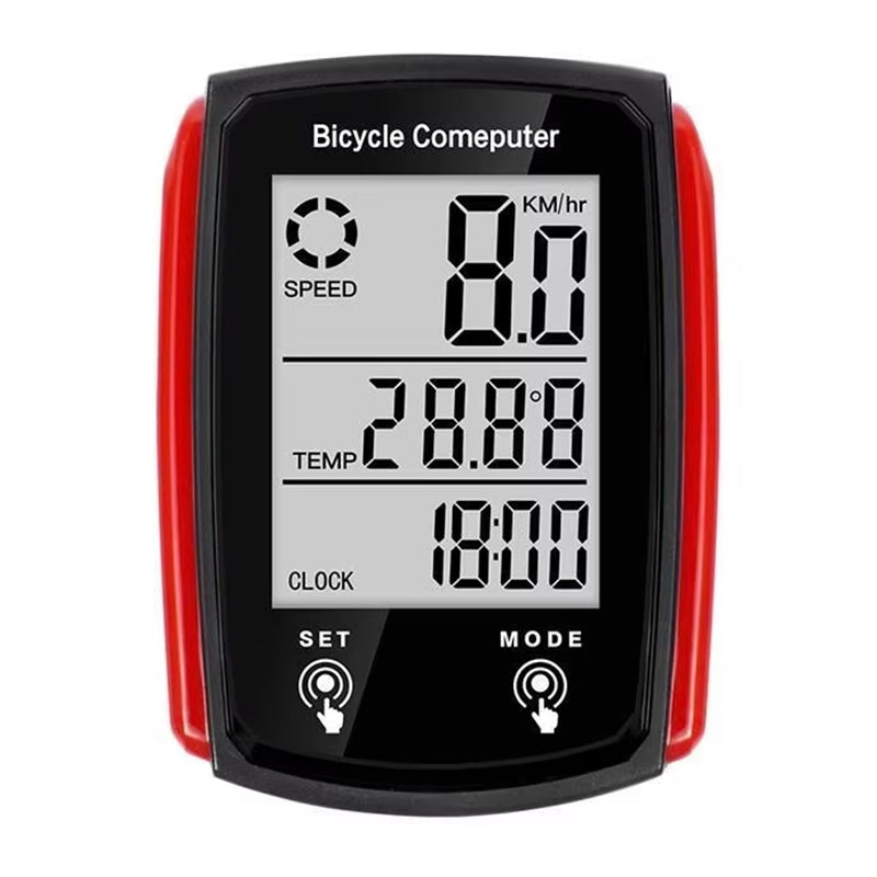 Ordinateur de vélo numérique LCD câblé - Compteur de vitesse et odomètre