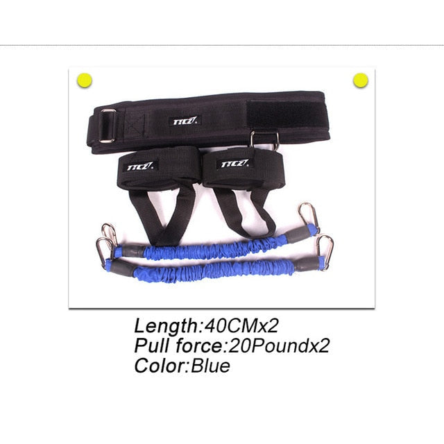 TTCZ Fitness Bounce Trainer Rope Resistance Band  Basketball Tennis Running Jump Leg Strength Agility Training Strap  equipment - Korvel