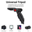 MAMEN Wireless Vlogging Kit Phone Tripod with Lavalier Microphone LED Light for iPhone Android Smartphone Live Streaming Toolkit - Korvel
