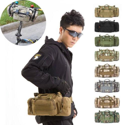 Black Hawk Commandos Multi-function Practical Waist Pack  Handlebar military Camouflage Shoulder Bag for outdoor sports activities - Korvel