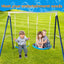 Kids Metal Swing Set for Backyard Outdoor Playground Two Functional Swing Set For Kids Outdoor Equipment - Korvel
