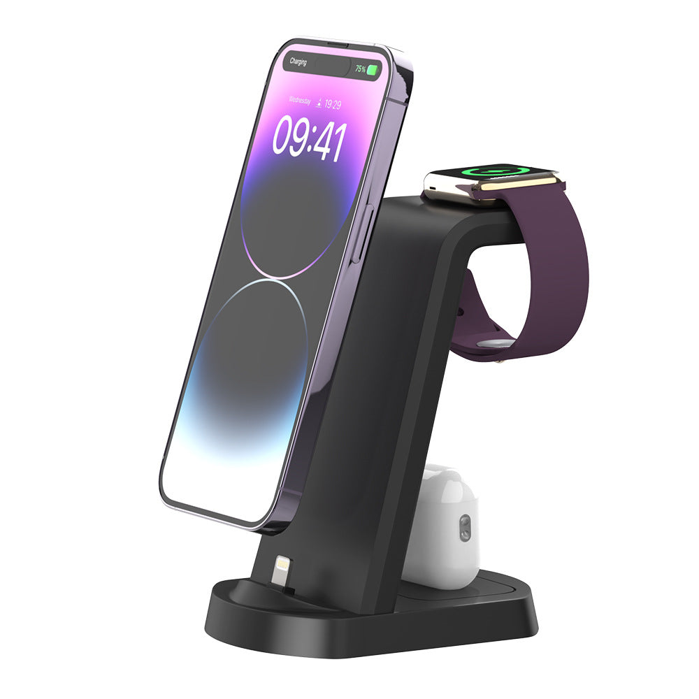 Cargador Inalámbrico Premium Tres en Uno para Dispositivos
