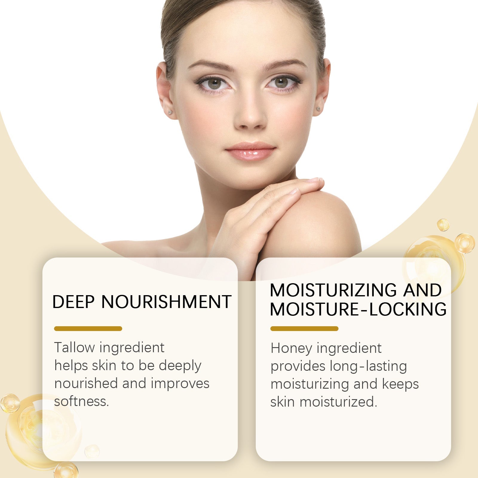 Honey Butter Moisturizer, Moisturizer Moisturizes Skin To Keep It Hydrated Apply Massage Skin Cream - Korvel