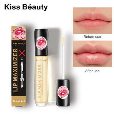 Kissbeauty Transparent Lip Oil Moisturizing Lightening Lip Lines Elasticity Moisturizing Big Mouth Lip Gloss - Korvel
