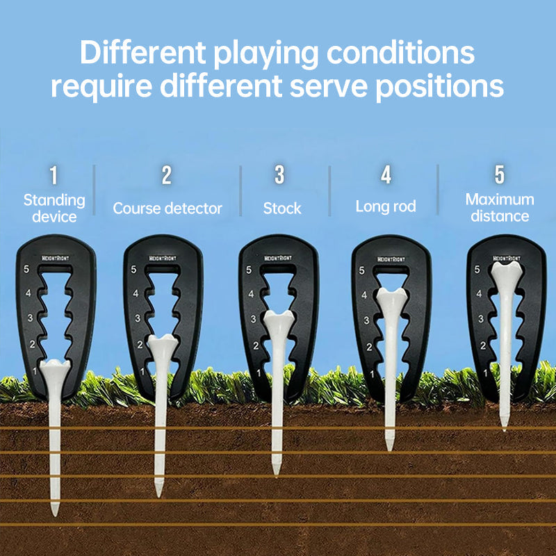 Adjustable Golf Tee Height Tool for Consistent Swings