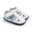 Stitched Baby Sandals with Rubber Sole for First Steps