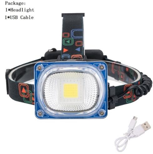 Wide Angle Headlamp 3 Modes USB Rechargeable  Camping COB LED - Korvel