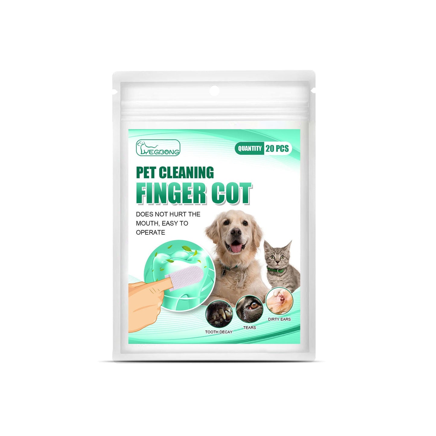 Manchons de nettoyage des dents pour animaux de compagnie