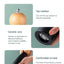 Kitchen Adjustable Coarseness Wood Pepper Grinder Mill Wooden Manual Sea Ceramic Grinding Mechanism Salt Mill - Korvel
