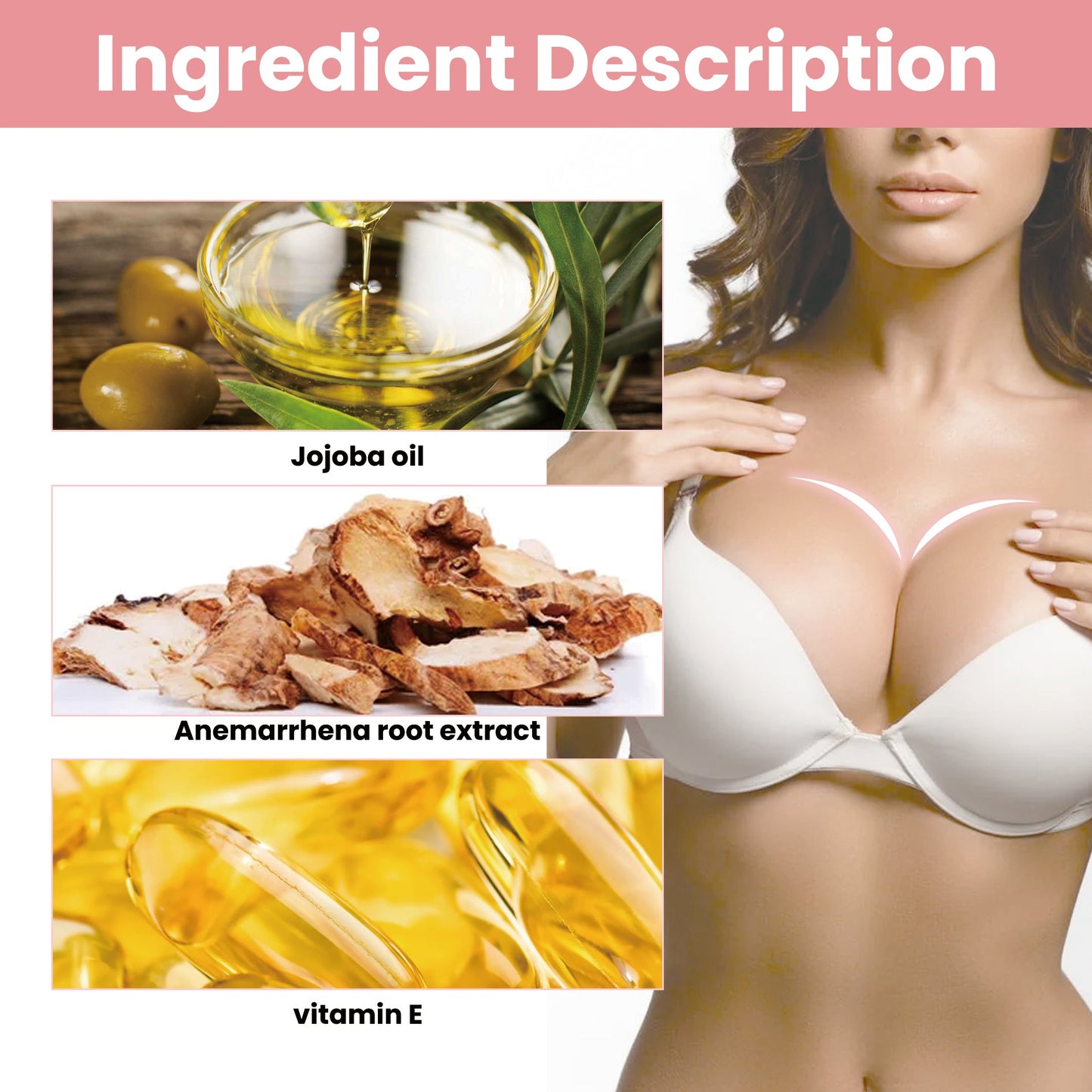 Beauty Massage Oil Breast Gentle Moisturizing Treatment Full And Firm Breast Volumizing Massage Treatment - Korvel