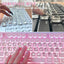 ClearType Nail-Friendly Stickers - 33 Transparent Glass Keyboard Stickers