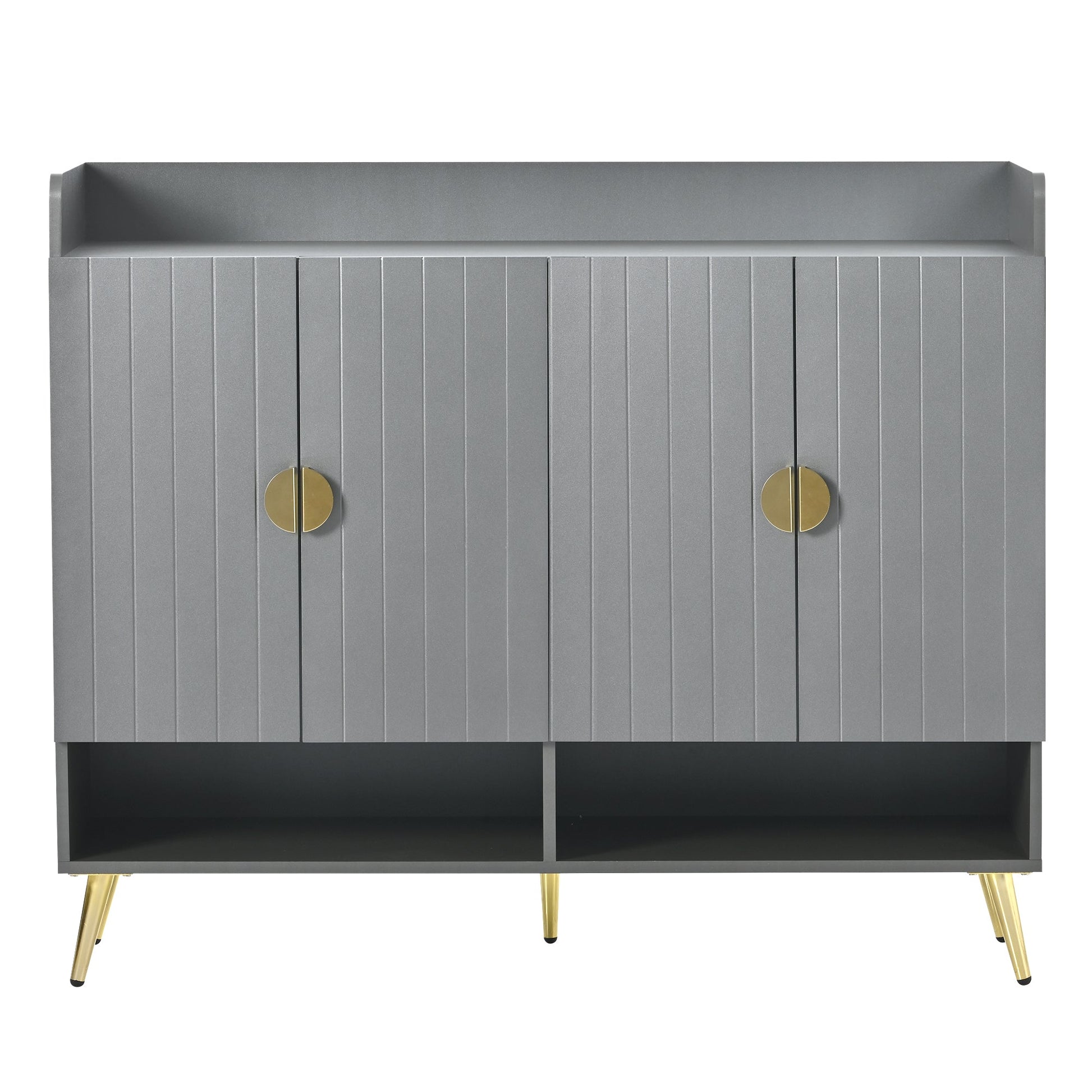 U-Can shoe cabinet with door, 11 layer shoe cabinet with adjustable shelves, modern wooden shoe cabinet (matte surface) - Korvel