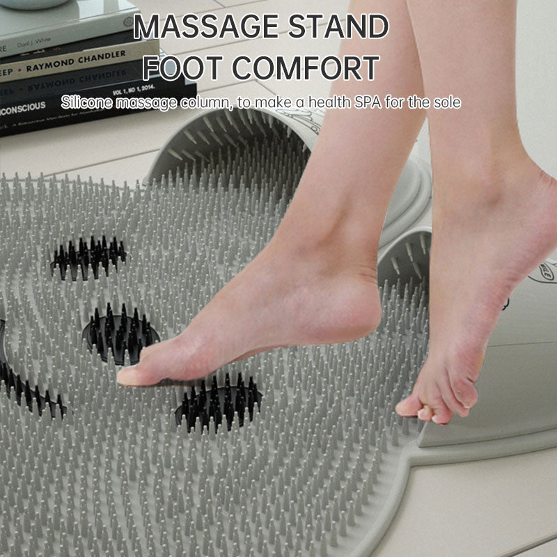 Tapis de bain en silicone antidérapant avec fonctionnalités de massage