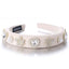 Fashionable Camellia Heart Solid Color Sponge Headband