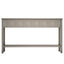 TREXM Rustic Entryway Console Table60" Long Sofa Table with two Different Size Drawers and Bottom Shelf for Storage (Gray Wash) - Korvel