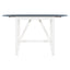Ensemble de salle à manger surélevé en bois TOPMAX 3 pièces - Blanc et gris