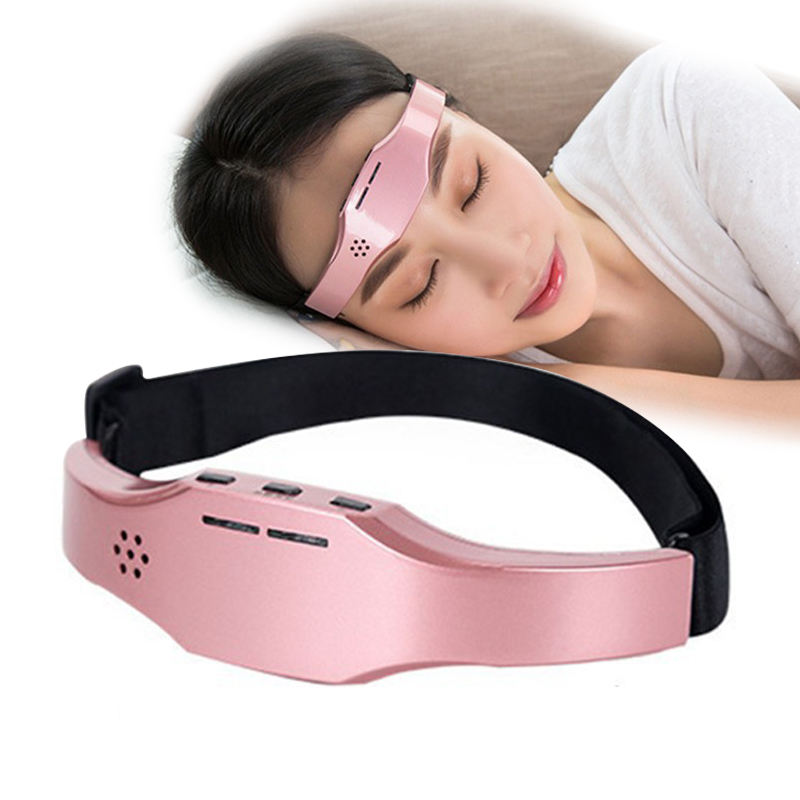 Sleep aid insomnia black pink white gold smart electrotherapy Ems sleep aid device portable massager - Korvel