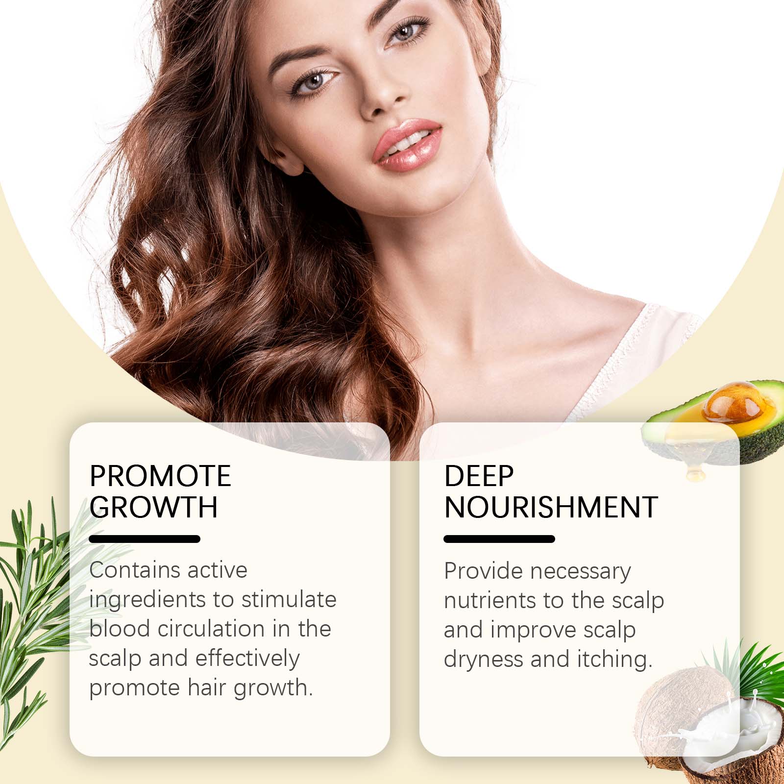 Rosemary Hair Care Essential Oil Soft Luster Hair Solid Dry Hair Fluffy Hair Care Scalp Essential Oil - Korvel