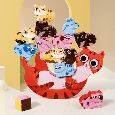 Children's Interactive Animal Music Stacking Balance Boat Toy
