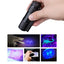 Mini Linterna UV 9LED para Detección de Tinta Invisible