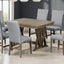 Ensemble de salle à manger TOPMAX en bois massif de style mid-century de 7 pièces