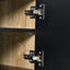 Luxury Fluted TV Stand for TVs Up to 80'', Modern Entertainment Center with Storage Cabinets & Drawers Black - Korvel