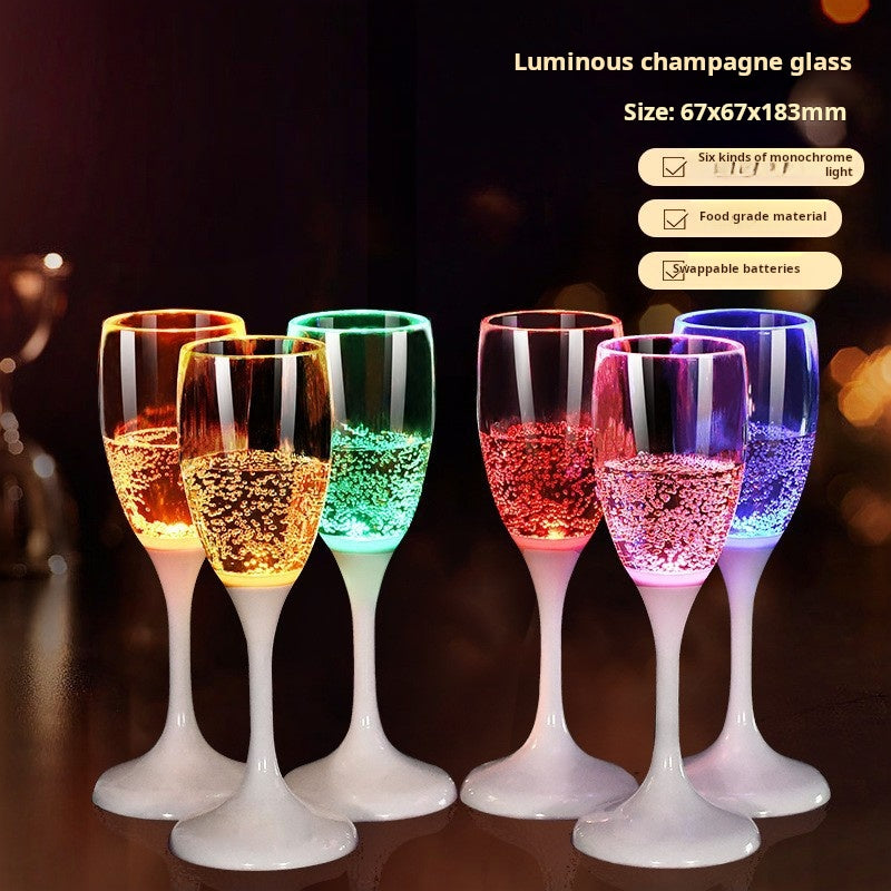 Creative Water Sensing Wedding luminous Glasses cup Party Supplies Novelty LED Light Up Wine bottles for Party Club Bar Drinking - Korvel