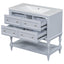 36" Blue Bathroom Vanity Cabinet with Sink Combo